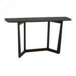 Console VARA en bois exotique noir Noir - Bois massif - 140 x 78 x 40 cm