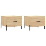 Couchtische 2er Set D241 Eiche Sonoma Dekor - Anzahl Teile im Set: 2