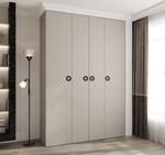 Armoire à portes battantes Como 1 Beige - Noir - 170 x 50 cm