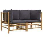 Garten Ecksofa 3028492-7 (2er Set) Dunkelgrau