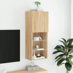 TV-Schrank mit LED-Leuchten D834 Eiche Sonoma Dekor