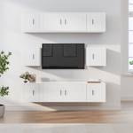 TV-Schrank 8er Set D326 Weiß - Holz teilmassiv - 35 x 40 x 100 cm