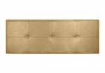 TÊTE DE LIT CALA FAUX CUIR GOLD 115 Doré - Profondeur : 115 cm