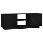 TV-Schrank D918 Schwarz - Massivholz - 30 x 40 x 110 cm