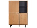 Sideboard PARAMOUNT Schwarz - Braun - Holzwerkstoff - 96 x 135 x 40 cm