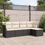 Gartensitzgruppe K5624(5-tlg) Schwarz - Massivholz - 69 x 62 x 62 cm