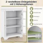 Badezimmerschrank VH32874ITDE Weiß - Holzwerkstoff - 30 x 80 x 60 cm