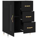 Sideboard DE3415 Schwarz - Holzwerkstoff - 70 x 90 x 34 cm