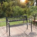 Gartenbank 3005095-3 Schwarz - Metall - Kunststoff - 125 x 77 x 53 cm