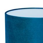 Tischlampe Kristall und Samt in Blau Blau - Silber - Glas - Metall - Textil - 26 x 47 x 26 cm