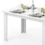 Table à manger Karlos 140cm blanche Blanc