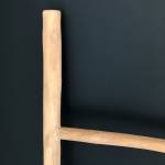Handtuchleiter aus Teakholz Beige - Massivholz - 44 x 150 x 150 cm