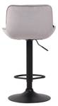 Tabouret de bar Lentini Lot de 2 Gris