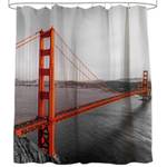 Duschvorhang San Francisco 180 x 200 cm Grau - Textil - 180 x 200 x 200 cm