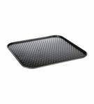 Form zum Backen, quadratisches Blatt Schwarz - Metall - 26 x 7 x 26 cm