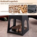 Feuerstelle ZB33690PWDE Schwarz - Metall - 60 x 80 x 60 cm