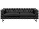 3-Sitzer Sofa VISSLAND Schwarz - Silber