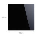 Schwarze Magnettafel aus Glas 40 x 40 cm