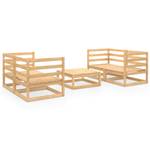 Garten-Lounge-Set 3009866-1 (5-teilig) Braun - Massivholz - Holzart/Dekor - 70 x 67 x 70 cm