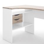 Bureau Fula Blanc - En partie en bois massif - 145 x 77 x 81 cm