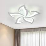 Blütenblatt LED Deckenleuchte Weiß - Kunststoff - 60 x 8 x 60 cm