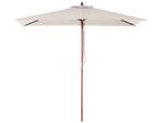 Parasol droit FLAMENCO Beige - Crème - Chêne foncé