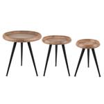 Set de 3 tables d'appoint Marron