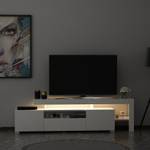 TV Lowboard Wei脽 mit LED Beleuchtung