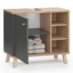 Meuble sous vasque simple Senyo 36361 Anthracite