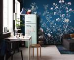 Fototapete Aurore 611204 Blau - Naturfaser - Textil - 300 x 250 x 250 cm