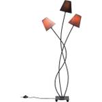 Lampadaire Flexible 3 bras 130cm marron Métal / Textile Marron 3 ampoules