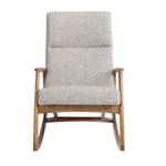 Fauteuil à bascule 5106 Gris - Textile - 68 x 96 x 90 cm