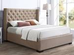 Bett mit Bettkasten MASSIMO Beige - 214 x 142 x 177 cm