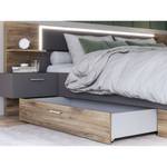 Schlafzimmer Valerie 11-1 mit LED Grau - Holzwerkstoff - 270 x 210 x 60 cm