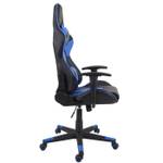 Chaise de bureau F84 Noir - Bleu