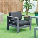 Outdoor-Sessel Avise Grau - Metall - Textil - 81 x 62 x 70 cm