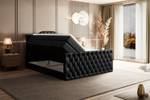 Boxspringbett VILA-1-Z KING Hochglanz Schwarz - Breite: 160 cm