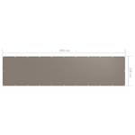 Balkon Sichtschutz 3016497-6 Taupe - 500 x 120 cm