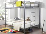 Etagenbett GEMINI Silber - Metall - 146 x 185 x 200 cm