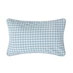 Gingham-Kissenbezug Blau - 30 x 50 cm