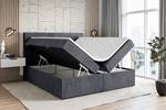 Boxspringbett BERO Steingrau - 160 x 110 cm - H4