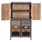 Apothekerkommode L38 Holzwerkstoff - Metall - Holzart/Dekor - Holz teilmassiv - 62 x 120 x 33 cm