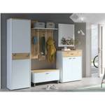 Garderobe Leonia 12-1 (2-teilig) Grau - Holzwerkstoff - 91 x 175 x 36 cm