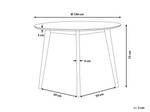 Esszimmertisch ROXBY Weiß - Holzwerkstoff - 100 x 75 x 100 cm