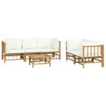 Garten-Lounge-Set 3028492-6 (6-teilig) Braun - Cremeweiß - Weiß