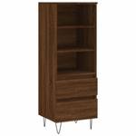 Highboard DE5971 Eiche Schwarzbraun Dekor