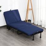 Klappbett Gästebett 831-318BU Blau - Metall - 65 x 26 x 184 cm