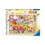 Teile Puzzle Blumen 1000