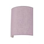 Wandleuchte ALICE Violett - Metall - Textil - 20 x 23 x 9 cm