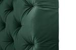 Lit boxspring SINDAR Noir - Vert foncé - Largeur : 162 cm - Noir